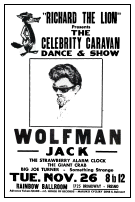 Handbill from Wolfman Jack Dance Show